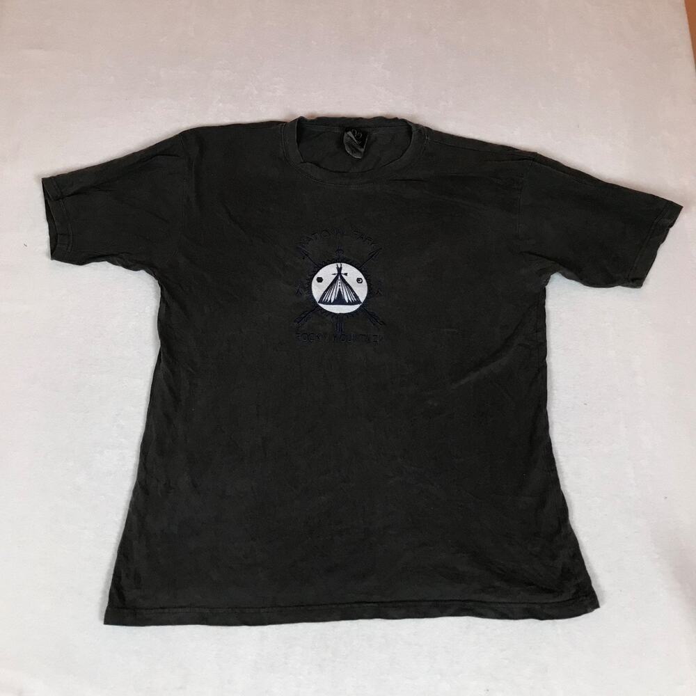 Vintage Rocky Mountain National Park Teepee Native Indian Arrow Faded Grunge Tee